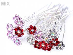 Štrasová vlásenka květ Ø6 mm