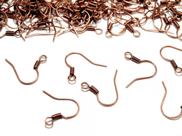 Afroháček s pružinkou - staroměděná