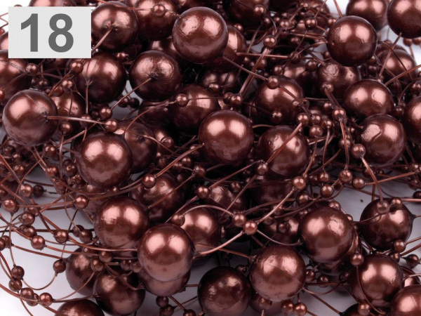 Perly na silonu Ø12 mm délka 130 cm