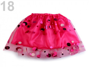 Karnevalová sukýnka dětská s flitry