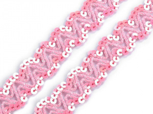 Flitrový prýmek šíře 20 mm hologram