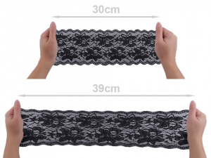 Elastická krajka / vsadka / běhoun šíře 15 cm