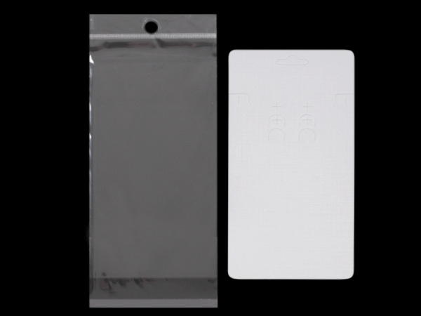 Karta na bižuterii s visačkou a sáčkem 83x193 mm