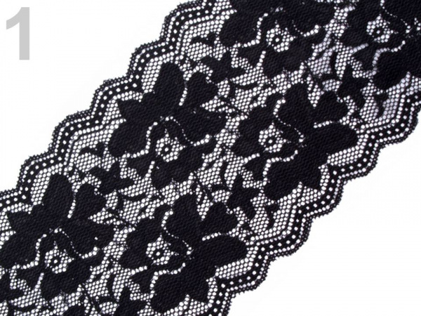 Elastická krajka / vsadka / běhoun šíře 15 cm