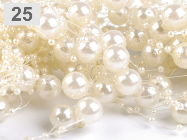 Perly na silonu Ø12 mm délka 130 cm