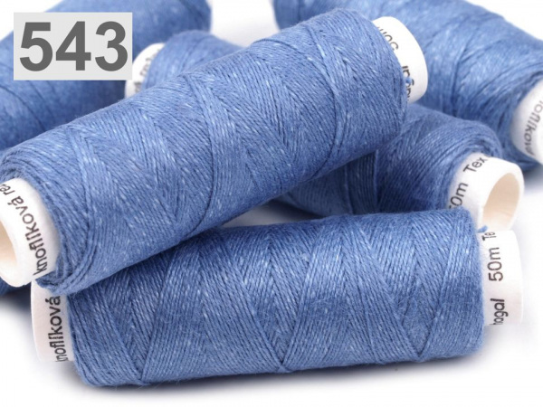 Nitě lněné knoflíkové 50 m