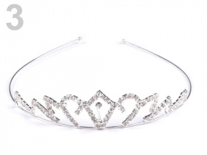 Štrasová čelenka / korunka do vlasů