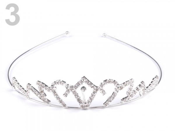 Štrasová čelenka / korunka do vlasů