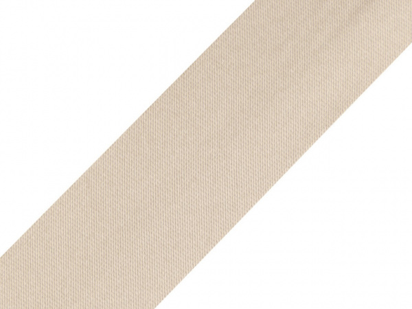 Šikmý proužek saténový šíře 20 mm zažehlený