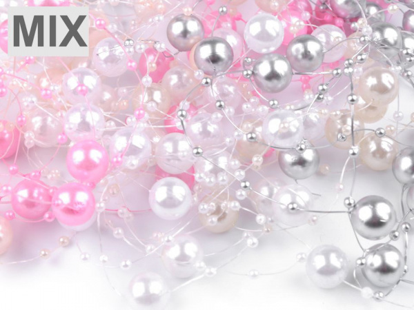 Perly na silonu Ø12 mm délka 130 cm