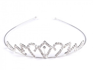 Štrasová čelenka / korunka do vlasů