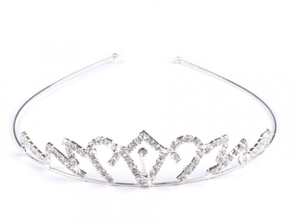 Štrasová čelenka / korunka do vlasů