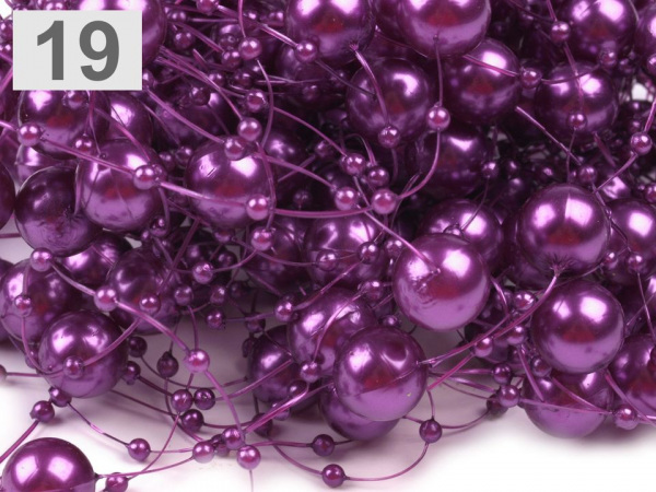 Perly na silonu Ø12 mm délka 130 cm