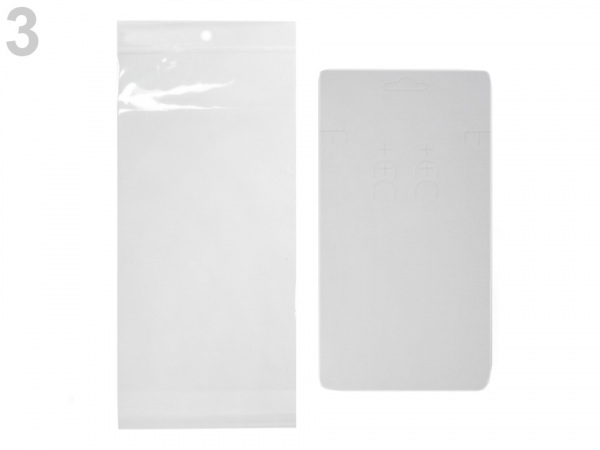 Karta na bižuterii s visačkou a sáčkem 83x193 mm