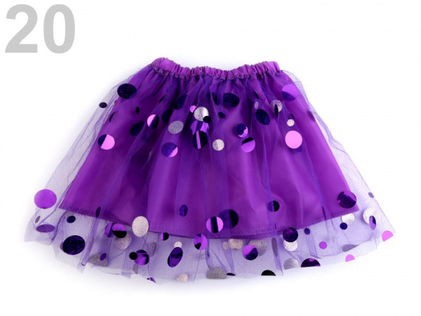Karnevalová sukýnka dětská s flitry