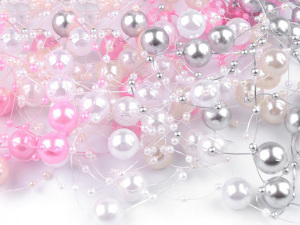 Perly na silonu Ø12 mm délka 130 cm