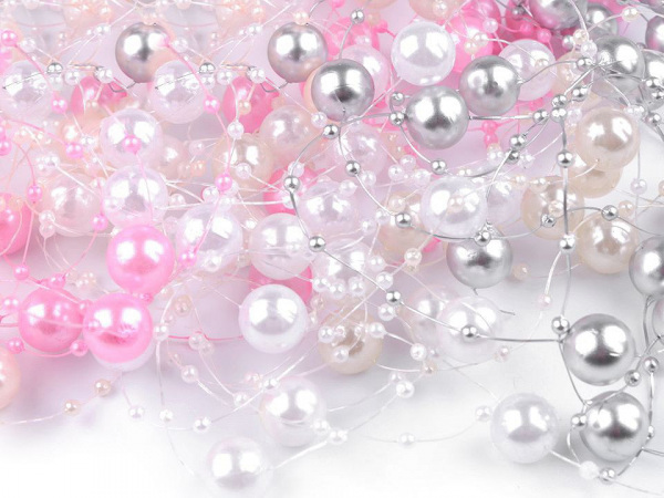 Perly na silonu Ø12 mm délka 130 cm