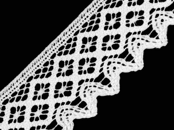 Bavlněná krajka paličkovaná šíře 68 mm