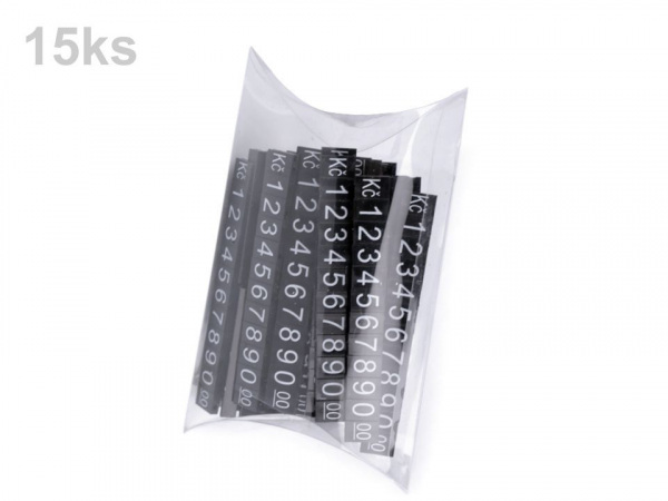 Plastové cenovky 7x12 mm