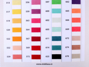 Polyesterové nitě návin 5000 yards PES 40/2 barevnice