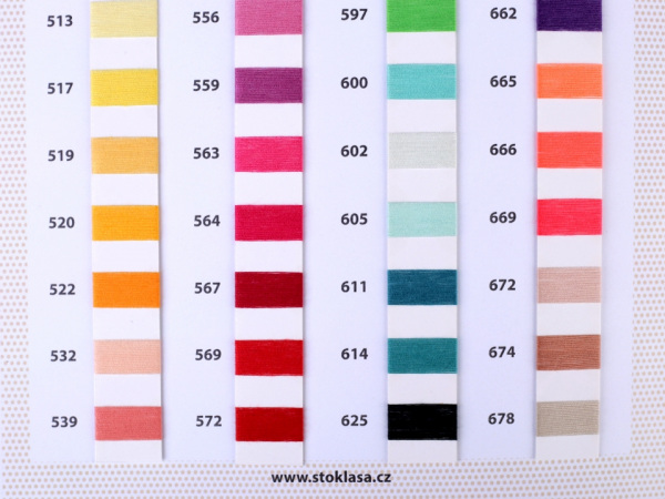 Polyesterové nitě návin 5000 yards PES 40/2 barevnice