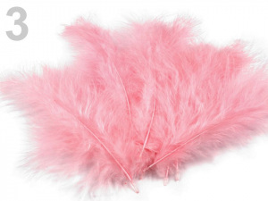 Pštrosí peří délka 9-16 cm