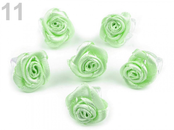 Skřipec do vlasů 10x13-15 mm s růžičkou ELIS