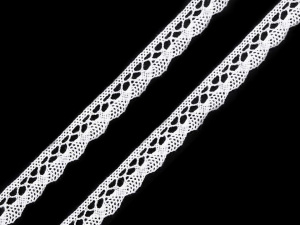 Bavlněná krajka paličkovaná šíře 10 mm