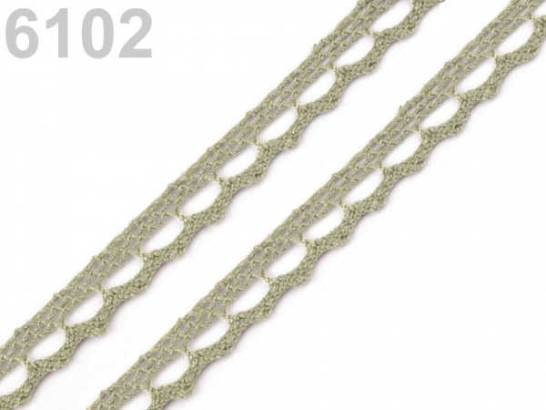 Bavlněná krajka paličkovaná šíře 9 mm