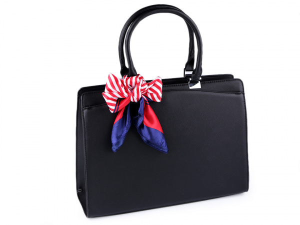 Saténový šátek 58x58 cm proužky