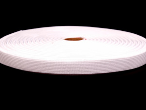 Pruženka hladká šíře 15mm tkaná ČESKÝ VÝROBEK - Bílá