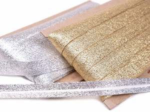 Šikmý proužek rexorový 14mm - Stříbrná