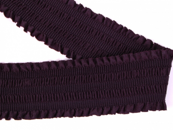 Pruženka s volánkem šíře 60mm černá