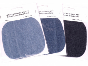 Záplata nažehlovací JEANS střední odstín - Světle modrá