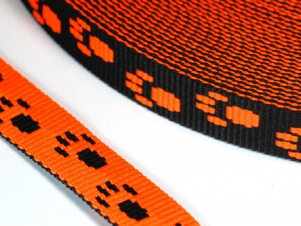Popruh 1,5cm tlapky neonově oranžová