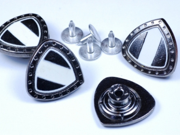 Knoflík Jeans 0846 černý nikl vel. 34