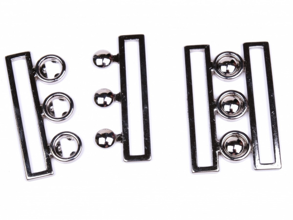 Spona kovová šíře 5 cm nikl