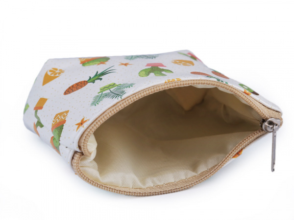 Peněženka / pouzdro kaktus, ananas 8,5x10,5 cm