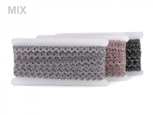 Krajka metalická šíře 15 mm