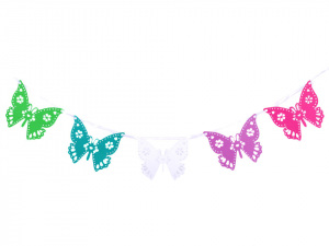 Papírová girlanda motýl