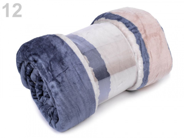 Velká deka / přehoz fleece 200x230 cm