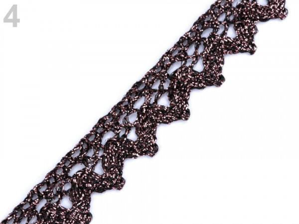 Krajka metalická šíře 15 mm