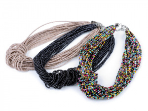 Náhrdelník uzel z rokajlu, víceřadý