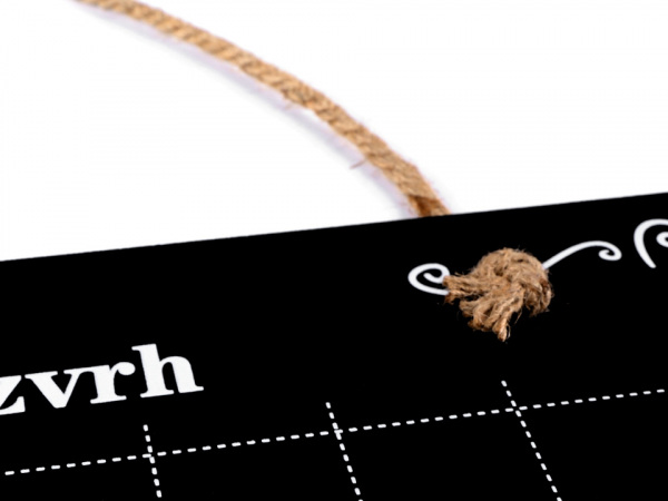 Tabulka / tabule Rozvrh 39,5x39,5 cm