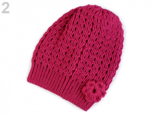 Dívčí pletená čepice / baret Capu