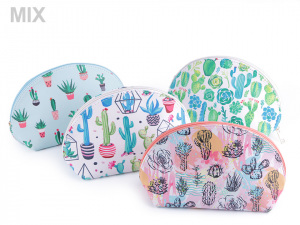 Kosmetická taška kaktusy 14,5x25 cm