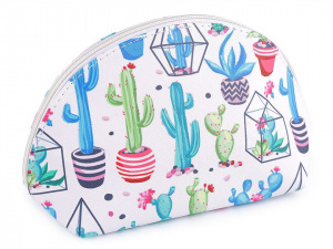 Kosmetická taška kaktusy 14,5x25 cm