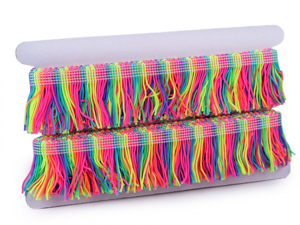 Třásně šíře 50 mm neon