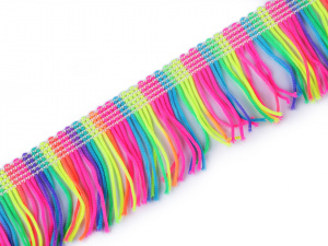 Třásně šíře 50 mm neon