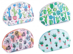 Kosmetická taška kaktusy 14,5x25 cm
